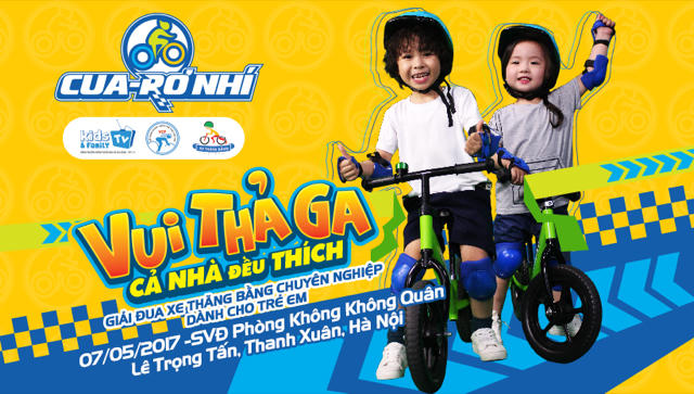 Giải đua xe thăng bằng quy mô lớn cho trẻ 1-6 tuổi.