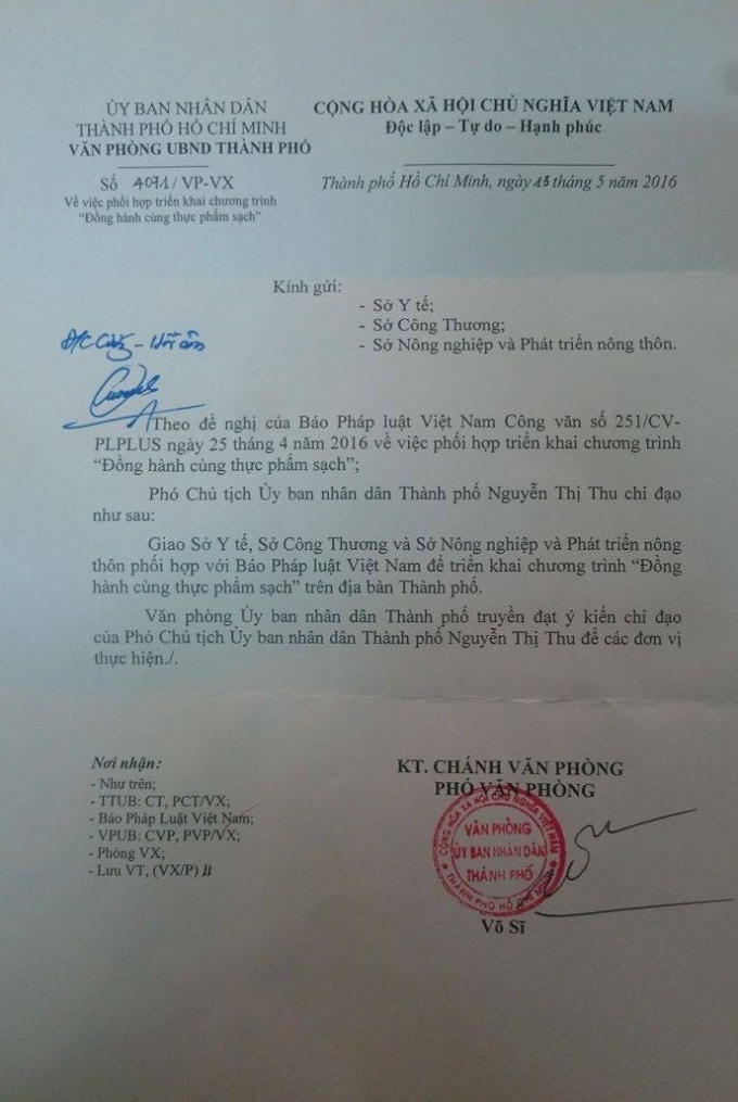 Công văn phúc đáp của UBND tỉnh Khánh Hòa.