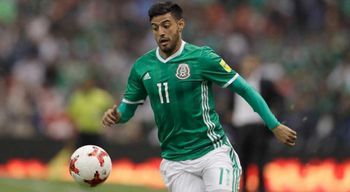 Carlos Vela  là cầu thủ quan trọng nhất của Mexico. Ảnh: AP
