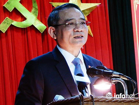 Bí thư Thành ủy Đà Nẵng Trương Quang Nghĩa: "Tổng Bí thư trực tiếp yêu cầu Bộ Công an điều tra và trả lời về Vũ “nhôm"!" (Ảnh: HC)