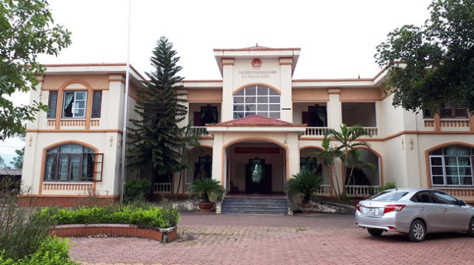 UBND xã Thạch Điền, nơi ông Hệ công tác.