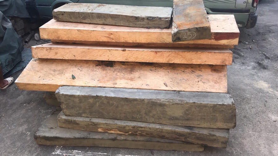 Số lượng gỗ trái phép mà Cơ quan Công an thu giữ được