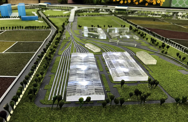 Khu vực depot - nơi bảo trì toàn bộ đoàn tàu được đặt ở Hà Đông