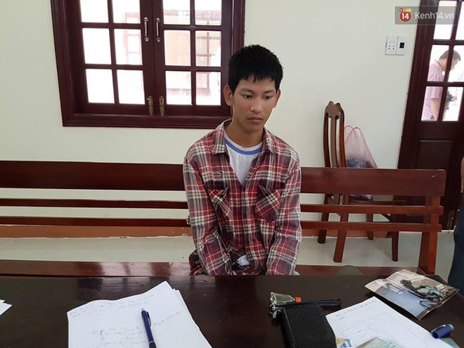 Nghi phạm Đặng Văn Phước An tại công an thị xã Điện Bàn. (Ảnh: báo Thời đại)