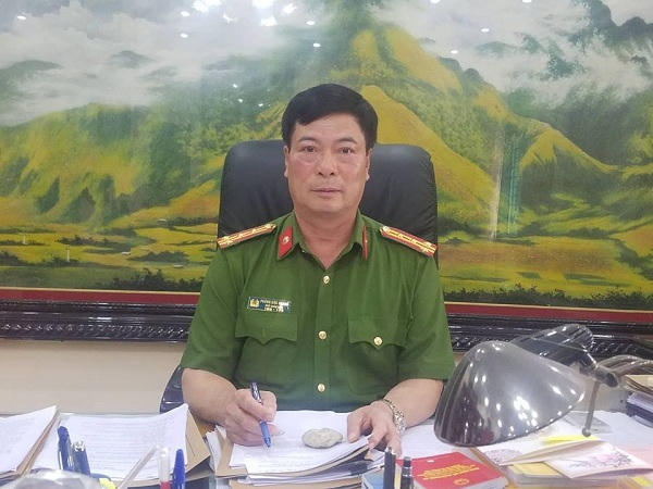 Đại tá Phùng Đức Quang, Phó Giám đốc Công an tỉnh Phú Thọ. Ảnh: Ngô Hùng.
