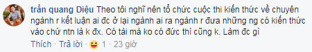 FB trần quang Diệu bình luận.