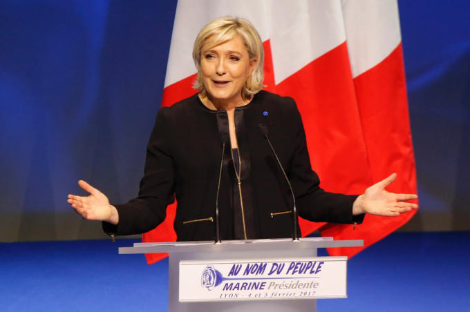 Bà Marine Le Pen.