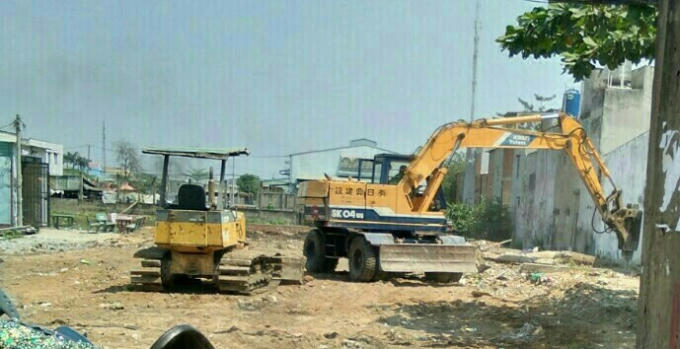 Phần đất đang xảy ra tranh chấp.