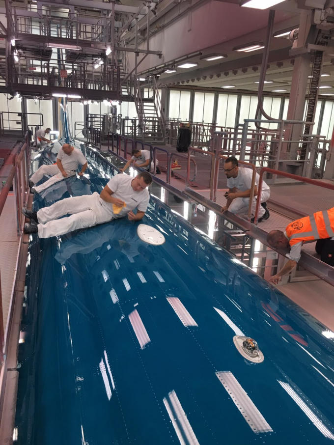 Từ nhiều tháng nay, các kỹ sư của Airbus đã tập trung hoàn thiện quá trình sản xuất để kịp bàn giao tàu bay A321neo đầu tiên cho Vietnam Airlines theo đúng kế hoạch.