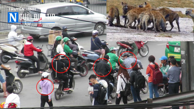 Băng nhóm này hoạt động khá bài bản, khi bị phát hiện, những kẻ móc túi bỏ chạy, còn các tên khác đứng ra ngăn cản.