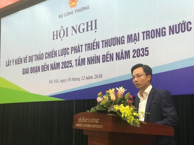 Ông Trần Duy Đông tại một Hội nghị của Bộ Công Thương.