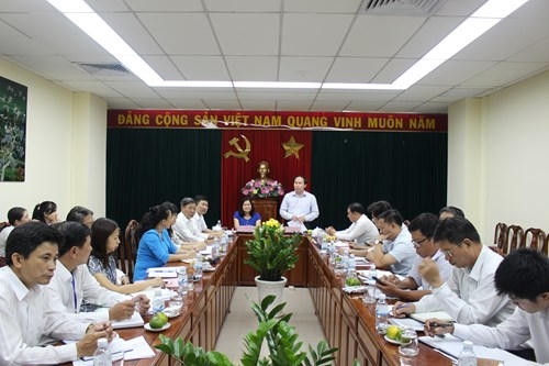 Thứ trưởng Bộ Tư pháp Lê Tiến Châu làm việc với Sở Tư pháp Đồng Nai.