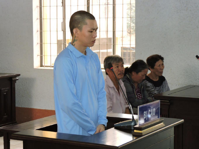 Bị cáo Trần Kiêm Hoàng tại phiên xét xử ngày 7/9/2018.
