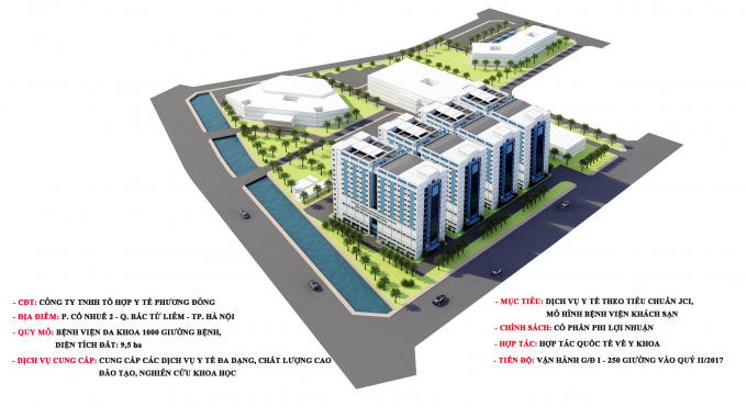 Dự án Bệnh viện đa khoa Phương Đông.