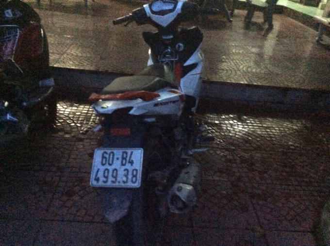 Chiếc xe được cơ quan công an thu hồi cho bị hại