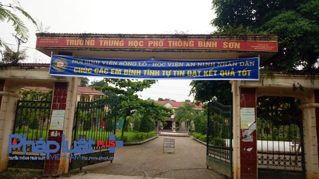 Trường trung học phổ thông Bình Sơn (ảnh Đào Tấn).