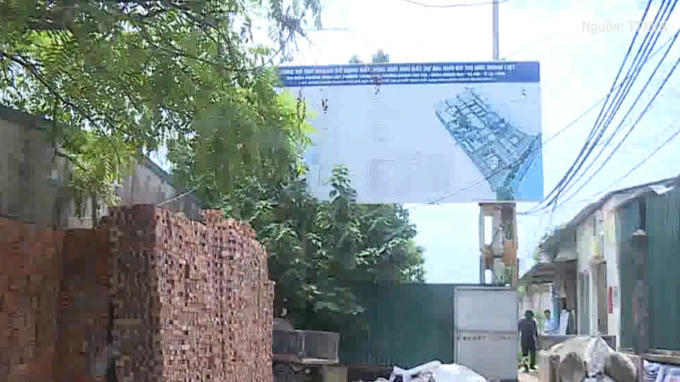 Dự án KĐT mới Thịnh Liệt sau gần 15 năm vẫn đang chậm tiến độ (Ảnh: TTXVN)