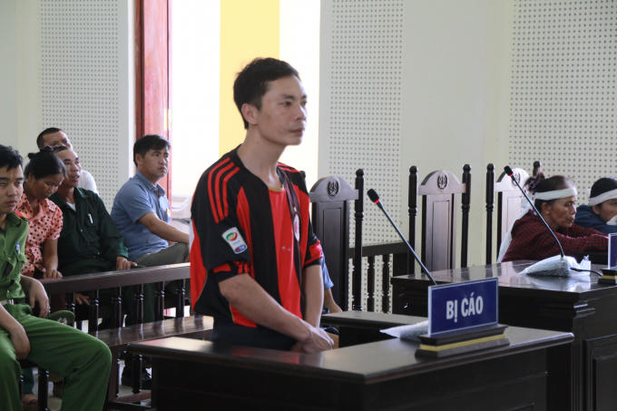Hồ Sỹ Bé tại phiên xét xử ngày 14/5.