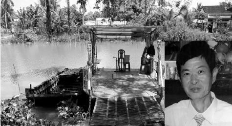 Hiện trường nơi phát hiện thi thể nạn nhân.