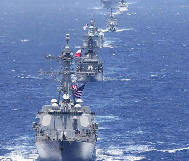 RIMPAC 2018 quy tụ dàn tàu chiến hùng hậu ẢNH: US NAVY.