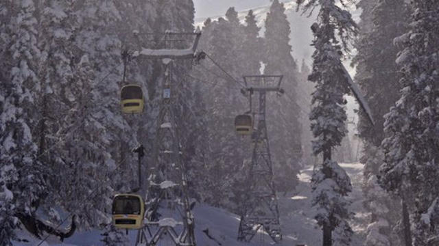 Cáp treo tại Gulmarg. (Ảnh: Getty)