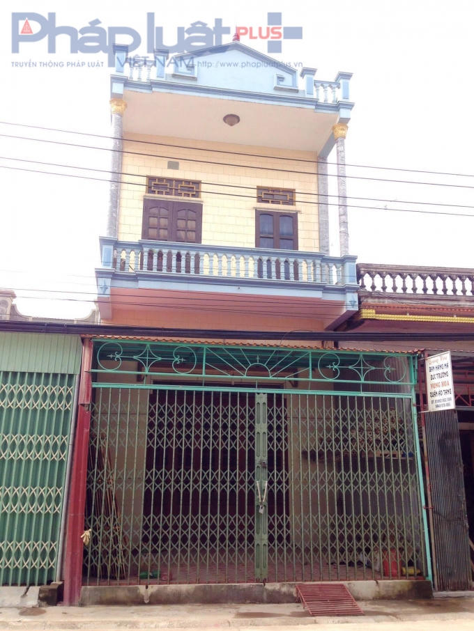 Ngôi nhà của bà Vân tại xóm 4, xã Nam Điền.