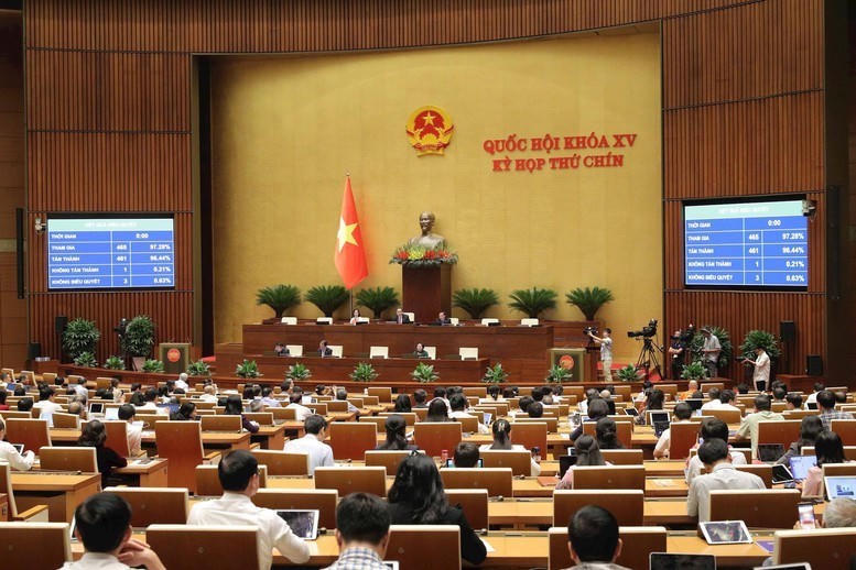 Tại Kỳ họp thứ 9, Quốc hội khóa XV đã biểu quyết thông qua Nghị quyết về việc sắp xếp đơn vị hành chính cấp tỉnh năm 2025. Theo đó, sắp xếp lại từ 63 tỉnh, thành còn 34 tỉnh, thành phố. (Ảnh: Chinhphu.vn).