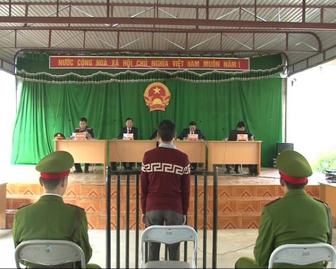 Phiên tòa xét xử đối tượng Lò Giào Chìu.