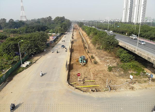 Sau khi hoàn thành, đoạn đường này sẽ có thêm một làn xe.