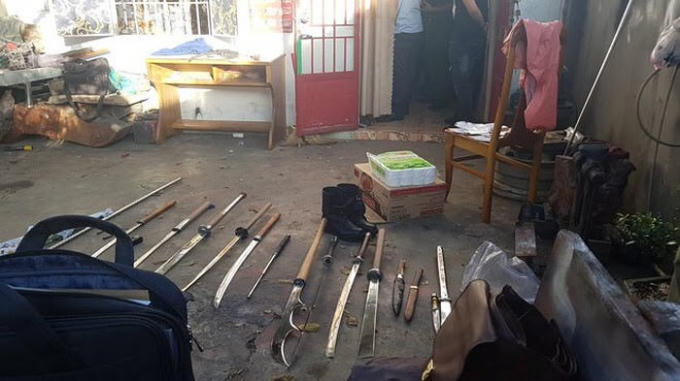 Hung khí trong ngôi nhà xảy ra án mạng.