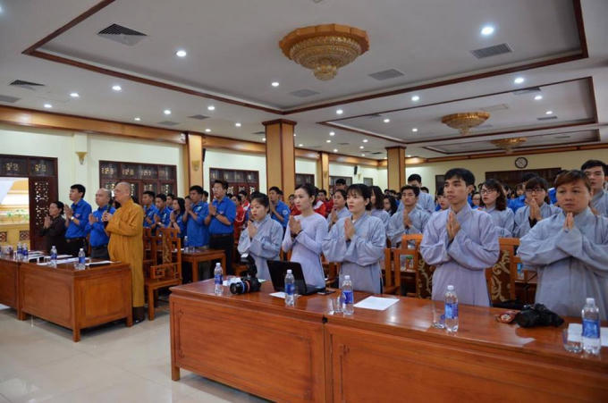 Buổi tập huấn nâng cao năng lực quản lý tình nguyện dành cho các tình nguyện viên diễn ra vào 8h30 sáng ngày 20/5/2017, tại hội trường chùa Quán Sứ, Hà Nội.