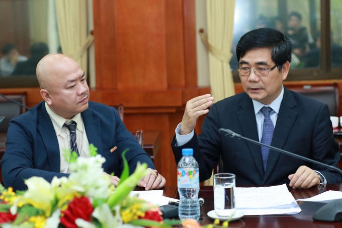 Bộ trưởng Cao Đức Ph&aacute;t trả lời B&aacute;o Lao Động. Ảnh: Hải Nguyễn