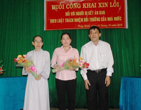 Xin lỗi hai chị em 16 năm kêu oan ở Đồng Tháp. (Ảnh: Internet)