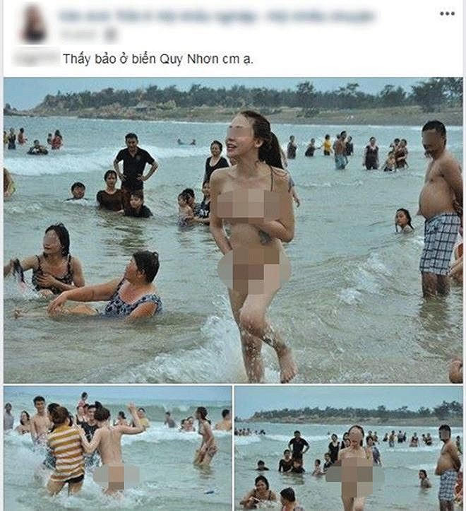 Hình ảnh phản cảm của hai cô gái trẻ đẹp đã thu hút sự chú ý của cư dân mạng (ảnh cắt màn hình).