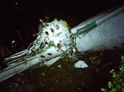 Clip m&aacute;y bay chở CLB Chapecoense (Brazil) biến mất khỏi m&agrave;n h&igrave;nh radar
