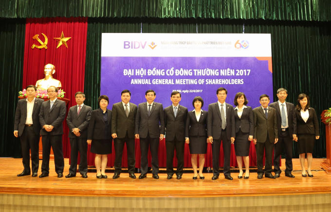 Mục tiêu mà BIDV hướng tới giai đoạn 2017-2022: Hoàn thiện thể chế; Hoạch định chiến lược; Nâng cao năng lực tài chính...