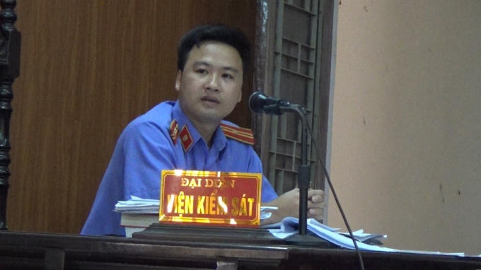 Đại diện VKS giữ quyền công tố tại tòa.