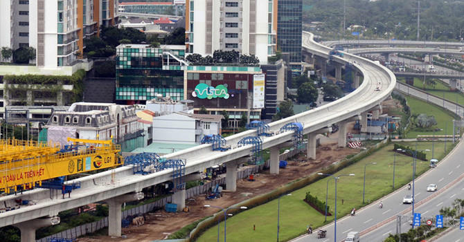 Tuyến metro Bến Thành - Suối Tiên. Ảnh: Thanh Niên.