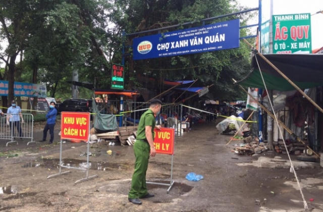 Hà Nội: Tạm phong toả chợ Xanh Văn Quán vì có ca nghi mắc Covid-19 ghé qua