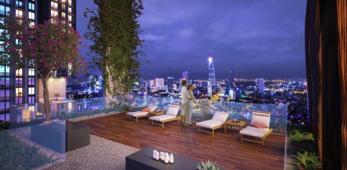 Không gian riêng tư, sang trọng và đẳng cấp tại vườn treo HaDo Centrosa Garden.