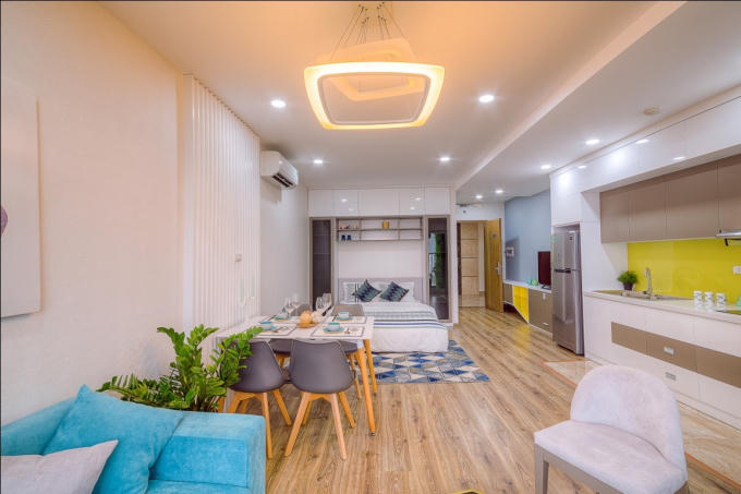 Căn hộ 36m2 có giá chỉ khoảng 1,2 tỷ đồng nhưng có thể sử dụng vừa để ở vừa làm văn phòng