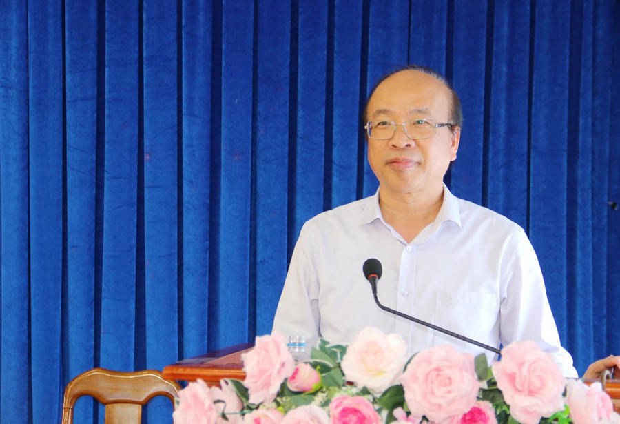 Thứ trưởng Bộ Tư pháp Phan Chí Hiếu, phát biểu chương trình hành động.