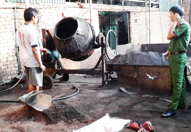 Cơ sở thu mua nông sản cua bà Loan. (Ảnh: báo Dân Việt)