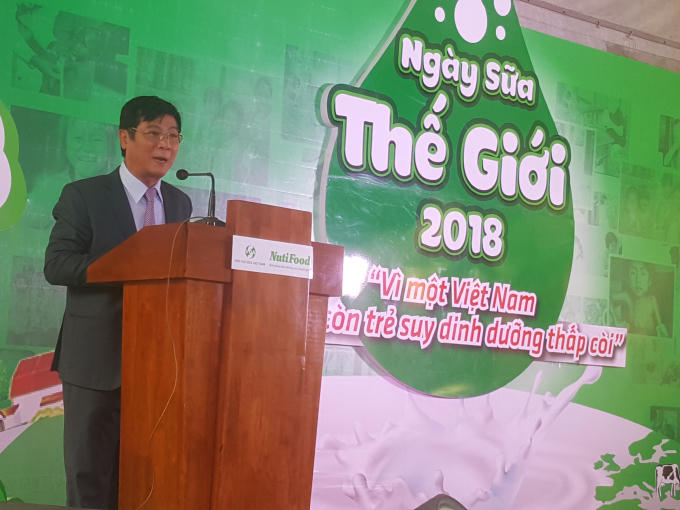 PGS.TS Trần Quang Trung, Chủ tịch Hiệp hội Sữa Việt Nam phát biểu