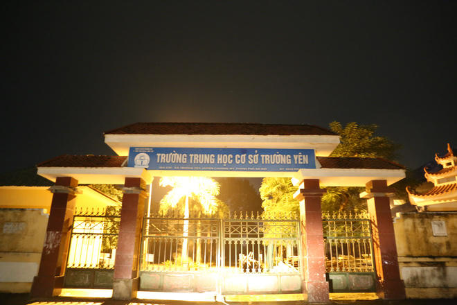 Trường THCS Trường Yên - nơi xảy ra vụ bạo hành học đường hôm 8/10.