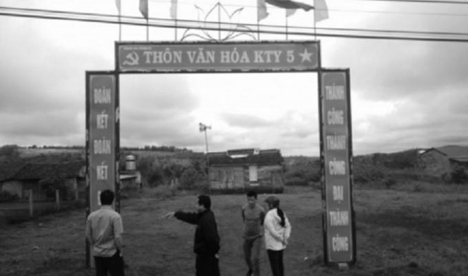 Khu vực đất của ông Kế và các hộ dân nhận chuyển quyền sử dụng đất.