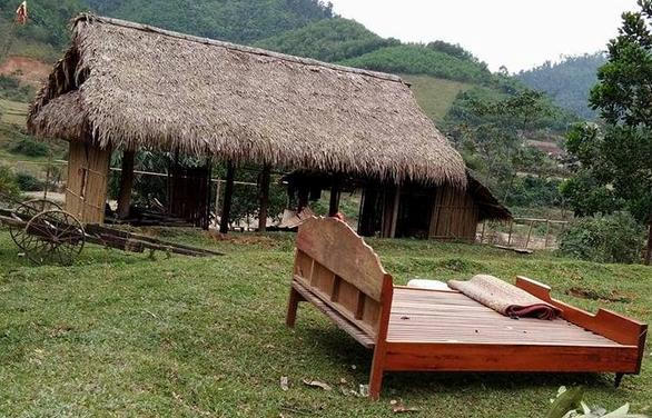 Ngôi nhà gia đình anh Trầm nơi xảy ra sự việc (ảnh Lương Nghiệp).