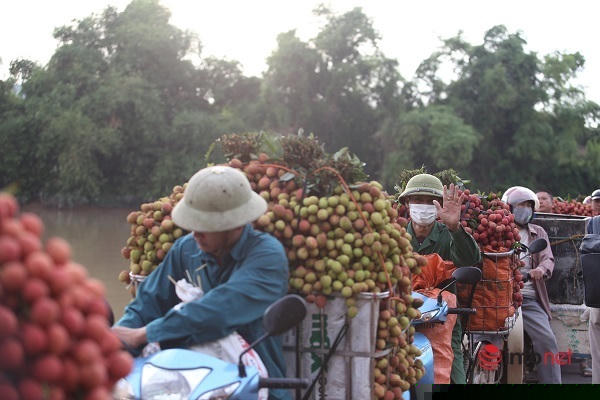 Mỗi khi có người ngã ở dốc là trên cầu phao lại tắc cứng.