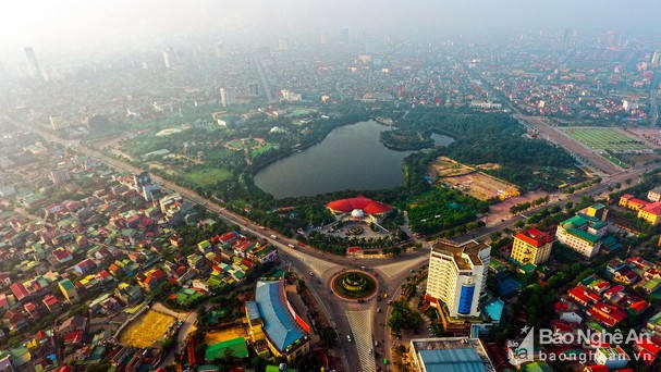 Một góc Thành phố Vinh. Ảnh: Sách Nguyễn