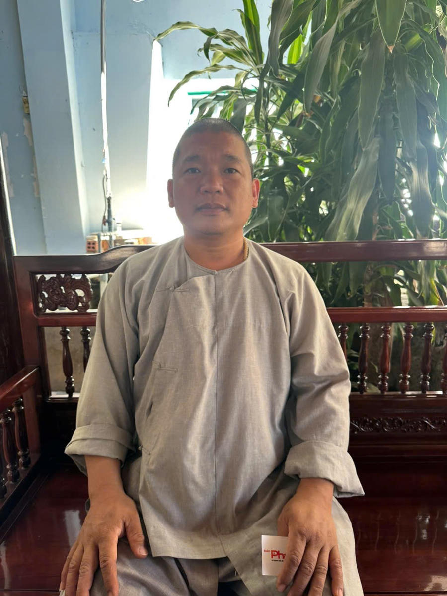Đại đức Thích Giác Dưỡng thừa lệnh trụ trì làm trị sự chăm nom hương khói chùa